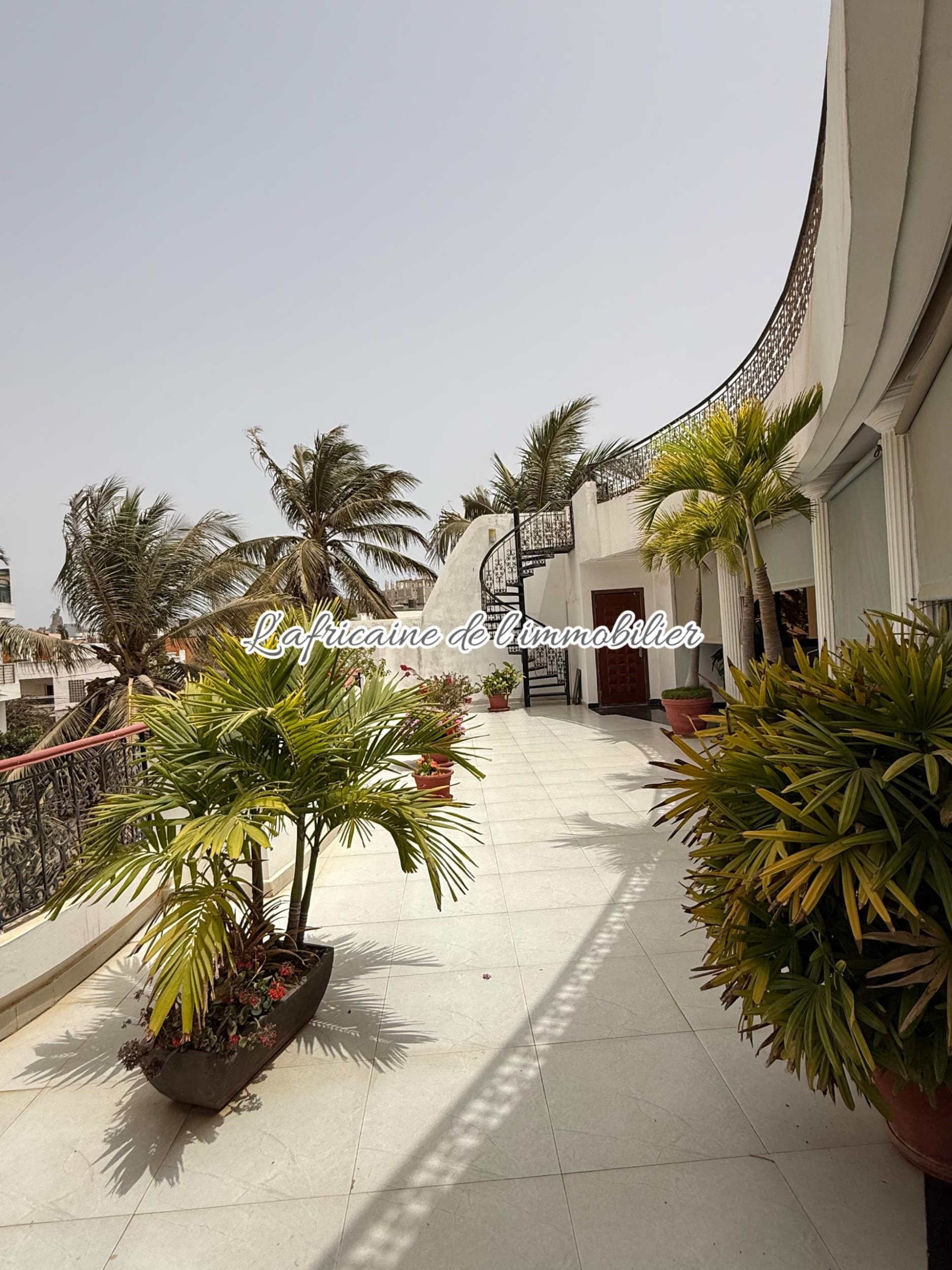 Terrasse - villa R+2 avec jardin et terrasse aux almadies