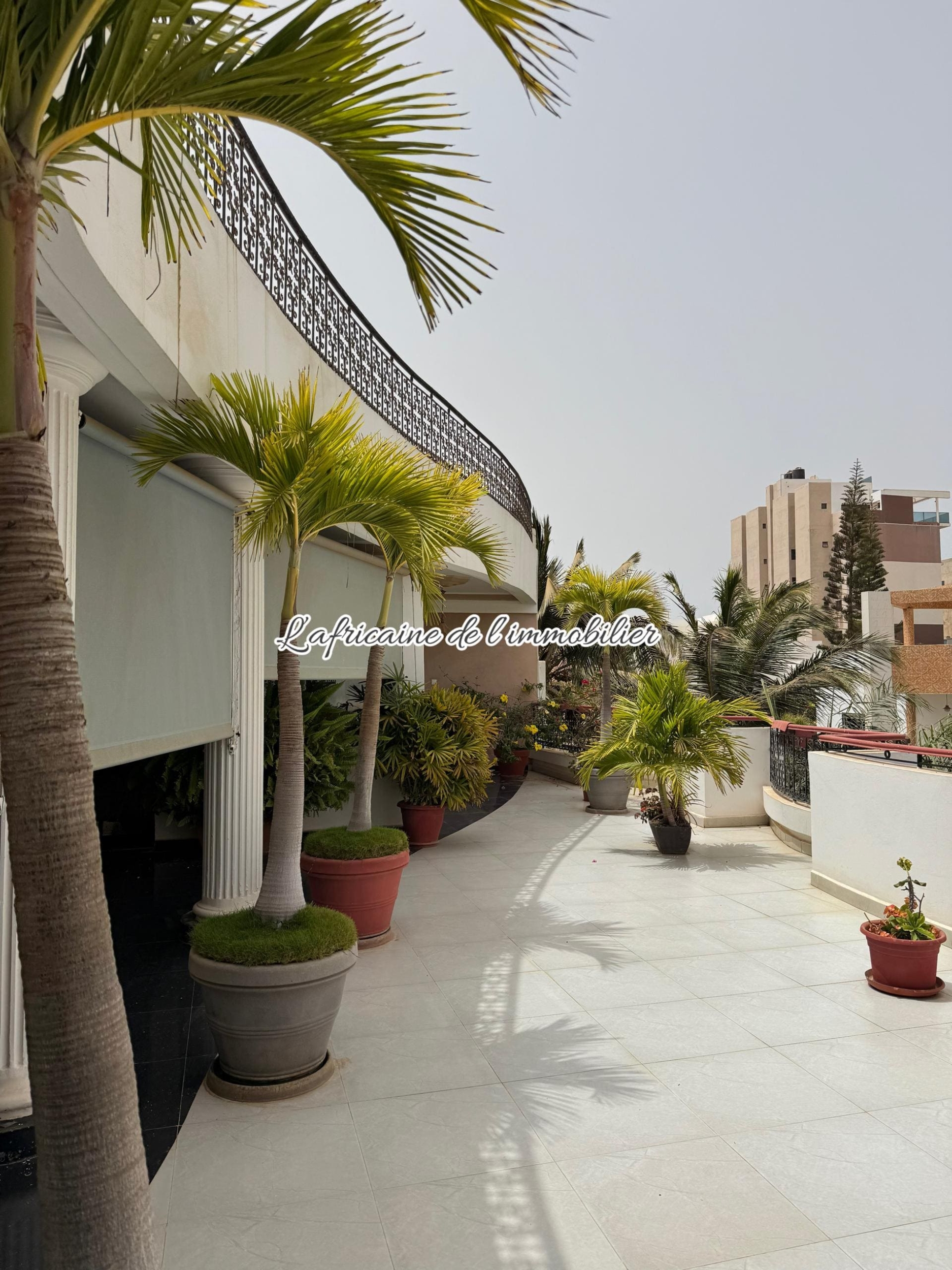Terrasse - villa R+2 avec jardin et terrasse aux almadies