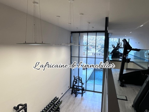 salle de sport du duplex F4 haut standing aux almadies